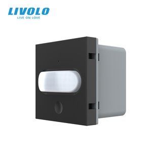 Механізм датчик присутності та руху з сенсорним вимикачем Livolo чорний (VL-FCU-2BP) VL-FCU-2IP фото