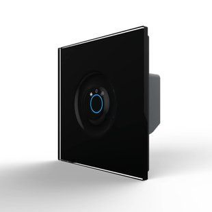 Контролер світлодіодної RGB стрічки Livolo чорний скло (VL-C7FCD-BP) VL-C7FCD-BP фото