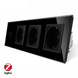 Розумний сенсорний ZigBee вимикач 1 сенсор 3 розетки Livolo чорний скло (VL-C701Z/C7C3EU-12) VL-C701Z/C7C3EU-11 фото