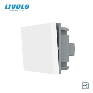 Прохідний вимикач LIVOLO, білий, модуль без рамки (VL-FCMKS-2WP) 720100111 фото