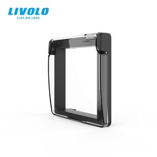 Кришка для розетки LIVOLO IP44 &ndash; захист від вологи та бризок, чорна (VL-XW001-2B) VL-XW001-2A фото